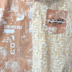 Give Me Face Logo Button Front Men's